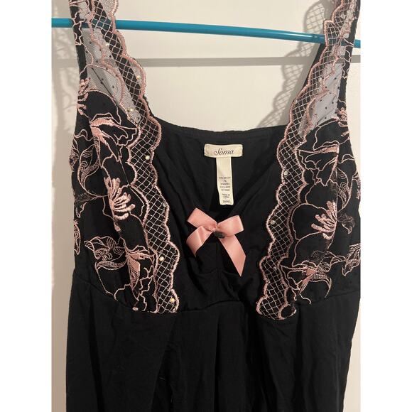 Soma Black Camisole Slip Nightgown – Size S - Picture 2 of 5